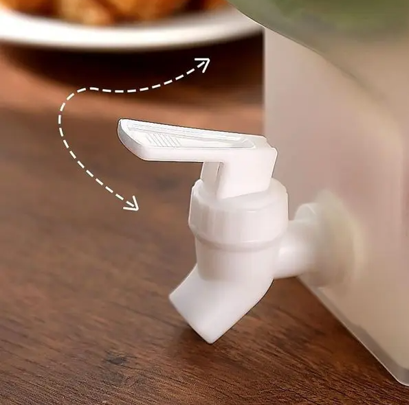3L Refrigerator Water Jug with Faucet – Plastic Juice & Cold Drink Dispenser